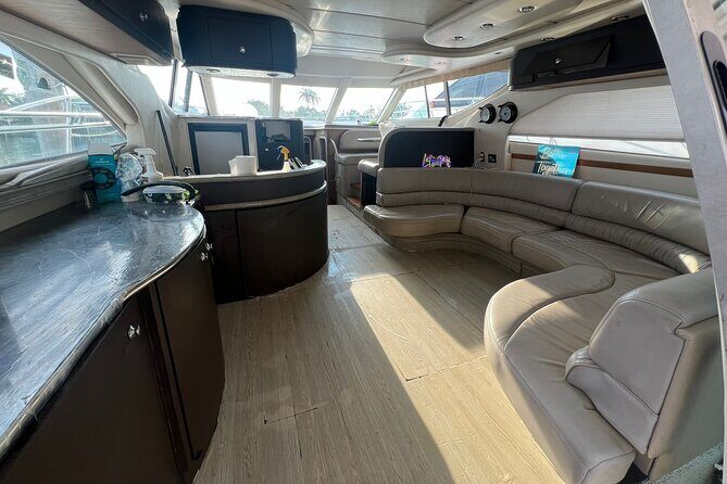 50ft Miller Blue | Miami Yacht Rental | 3 to 6 Hours | 13 Ppl - Stop 2: Miami Marine Stadium, Boats Hanging Out, and Waterfront Event Energy