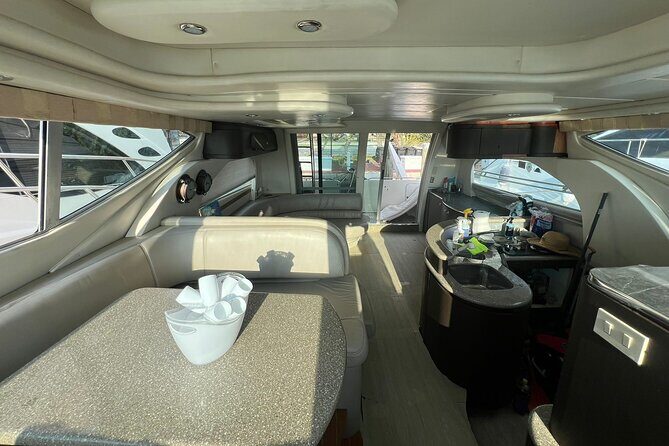 50ft Miller Blue | Miami Yacht Rental | 3 to 6 Hours | 13 Ppl - What’s Included Onboard (The Stuff That Actually Improves Your Day)