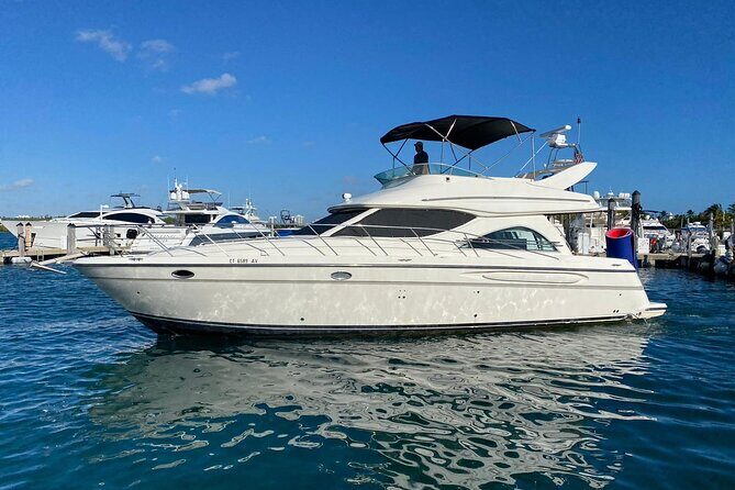 50ft Miller Blue | Miami Yacht Rental | 3 to 6 Hours | 13 Ppl - Price and Logistics: The Part You Should Confirm Before You Book