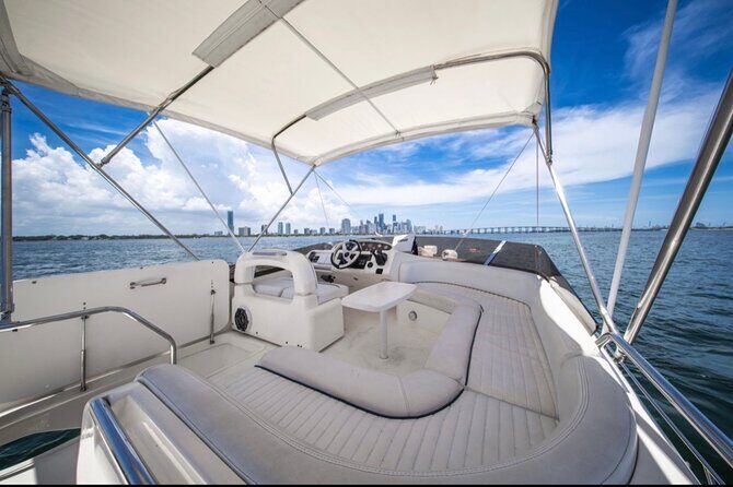 55ft + FREE HOUR Miami Yacht Rental 3 to 6 Hours 13 People - The onboard setup: comfort that earns its space