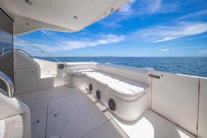 55ft + FREE HOUR Miami Yacht Rental 3 to 6 Hours 13 People - Stop 2: Biscayne Bay cruise