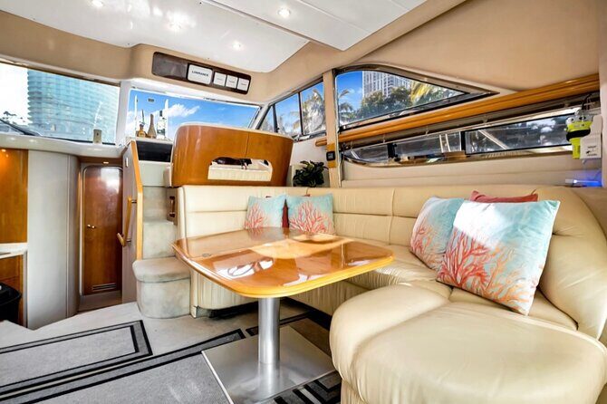 55ft + FREE HOUR Miami Yacht Rental 3 to 6 Hours 13 People - The big-value deal: the free hour when you book 4+ hours