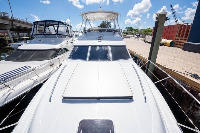 70ft + Free Hour | Miami Yacht Rental | 3 to 8 Hours | 13 ppl - Miami River cruise (about 40 minutes): close-up city views