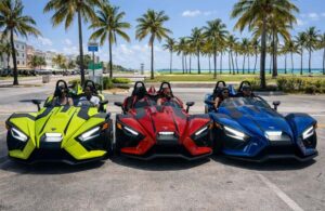 Affordable Polaris Slingshot - Hourly Rentals Available - Automatic driving: why it’s a smart choice in Miami traffic