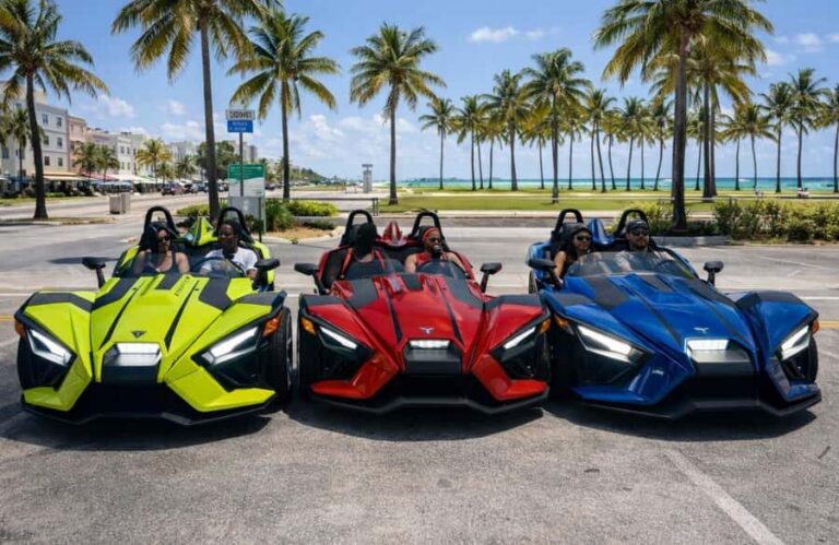 Affordable Polaris Slingshot - Hourly Rentals Available - Automatic driving: why it’s a smart choice in Miami traffic