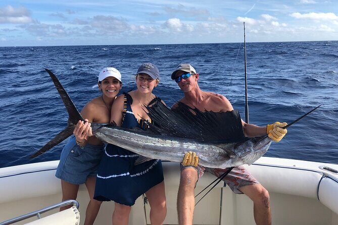 Deep sea fishing charters in Fort Lauderdale aboard 52' Hatteras - The offshore game plan: kite, wreck, bottom, and trolling in one 4-hour block