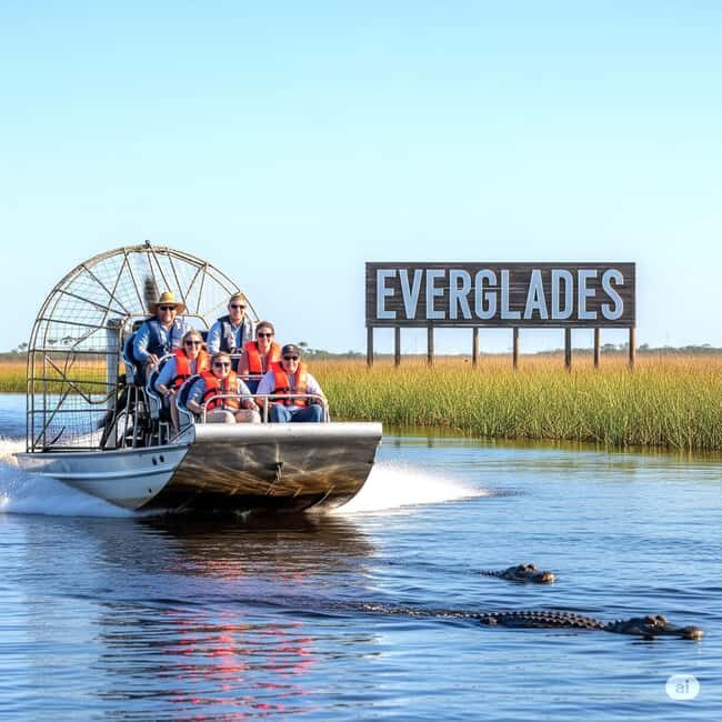 From Miami: Everglades Airboat Alligator Tour with Transfer - 45-Minute Airboat Ride: Ranger-Led Wetlands Seeing