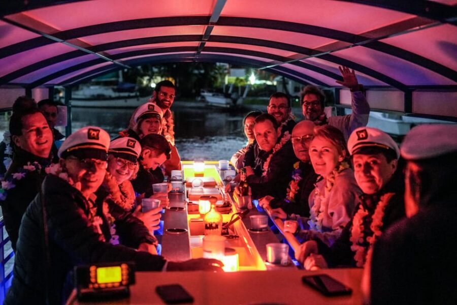 Ft. Lauderdale: Nighttime Sightseeing Catamaran Tour - Comfort and Boat Setup: Roof Over Your Head, Cooler in Your Hands