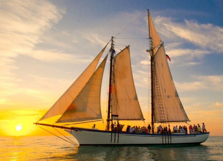 Key West: Windjammer Champagne Sunset Sail - Appledore II: helping raise the sails on a real schooner