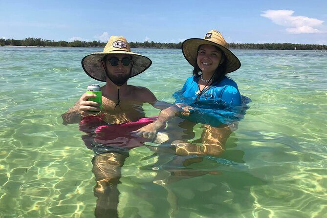 Marathon: Local Sandbar Escape - Reef snorkeling: gear in hand and fish close by