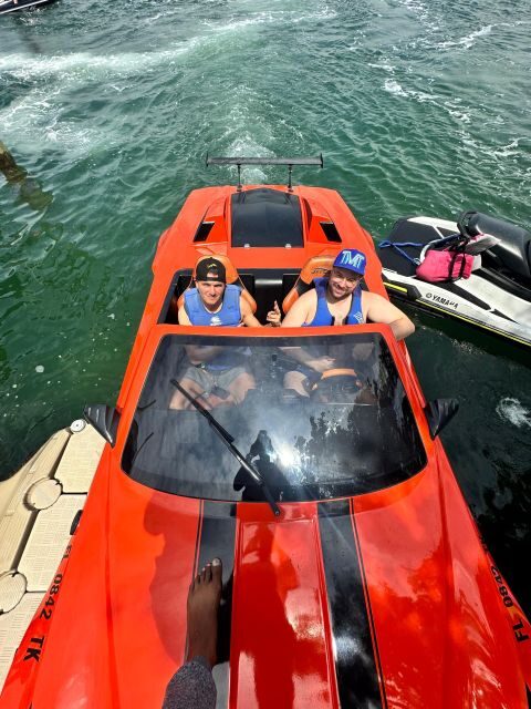 Miami Beach 1-HOUR JETCAR RIDE PLUS FREE 1-HOUR BOAT TOUR - Floating island check-in: gear, rules, and getting ready