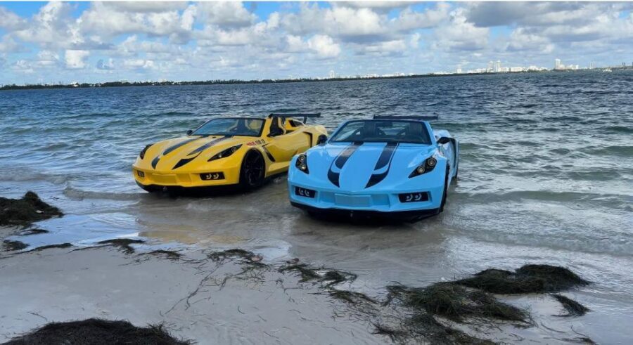 Miami Beach 1-HOUR JETCAR RIDE PLUS FREE 1-HOUR BOAT TOUR - The meeting point at 2400 Collins Ave