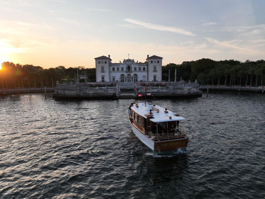 Miami Beach: Vizcaya Sunset Cruise Includes Food and Drink - Golden Hour Over Biscayne Bay and the Miami Skyline