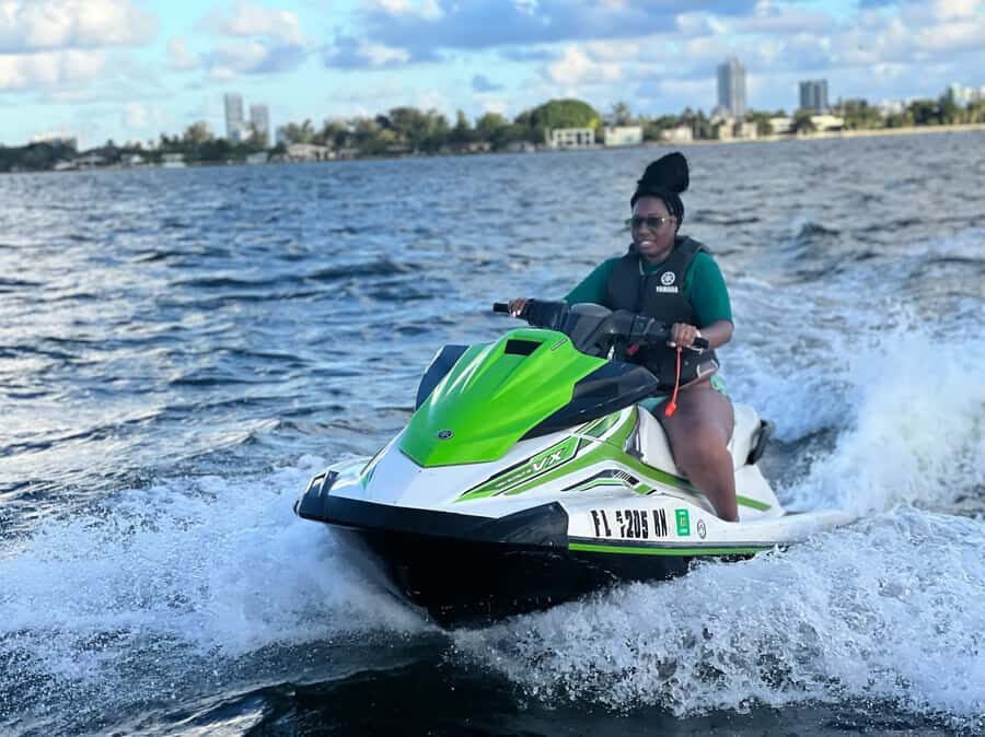 Miami: Jet Ski Adventure with Boat Ride from Downtown - Speedboat transfer: 15 minutes that set up the jet ski session