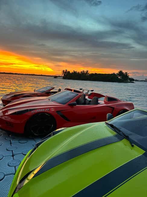 Miami JetCar: 1 Water JetCar Rental | 1h - Your reserved ride window: speed up to 65 mph, plus music and soft drinks