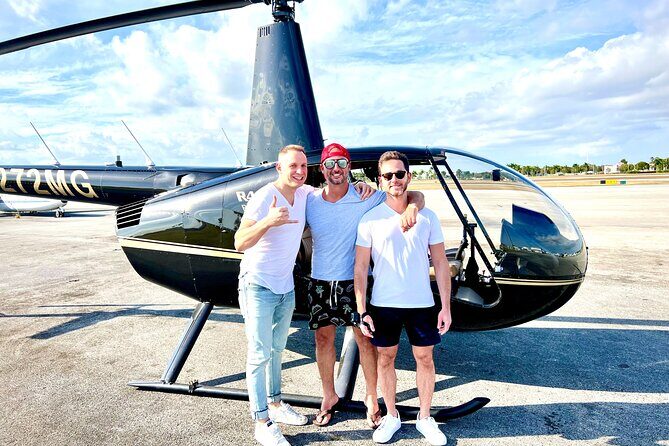 Miami Private Helicopter Tour for 3 Passengers - Matheson Hammock Park and Biscayne Bay: mangroves, atoll beach, and wide water