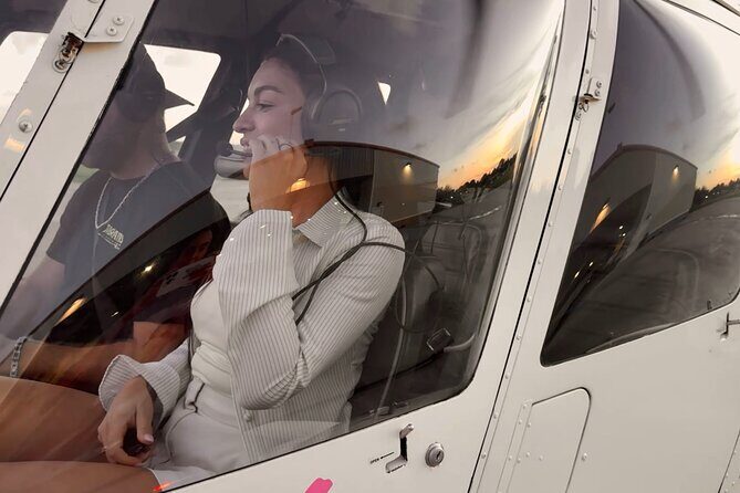 Miami Sunset Private Helicopter Flight - Hollywood Beach to South Beach: the big visual sweep you get fast