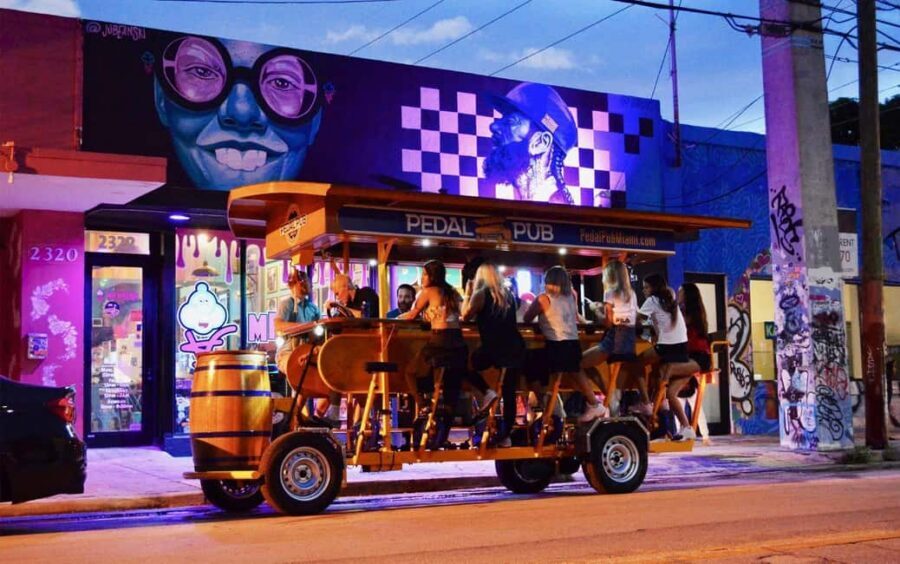 Pedal Pub Miami: Art District Party Bike Pub Crawl - Why Wynwood is perfect for a pedal pub